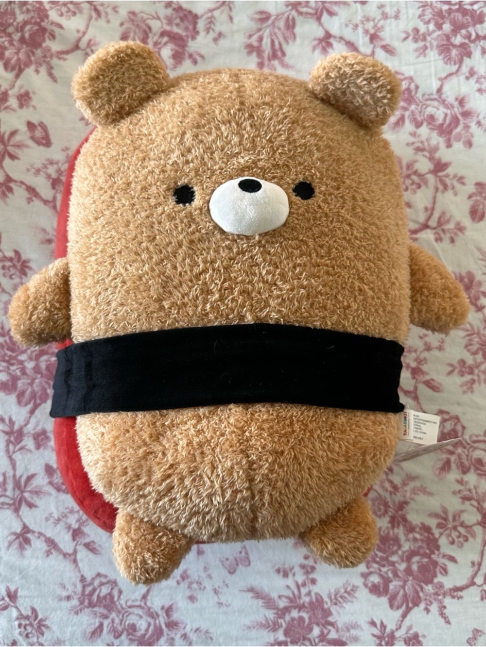 NWT Takashoji Teddy Bear Tuna Sushi Plush 14" Big Japanese Teddy Bear
